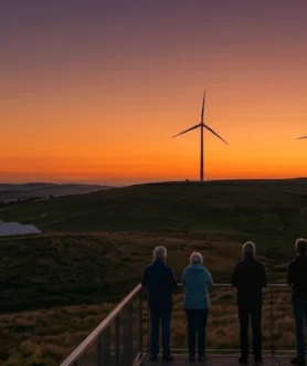 Uitzicht over energie opwekking